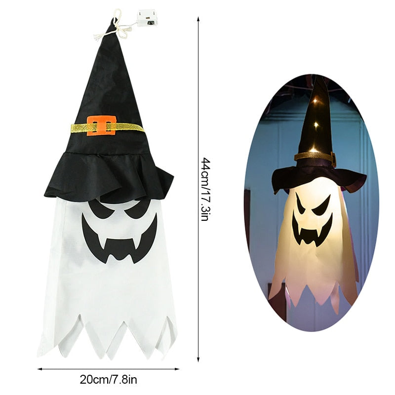 Spooky Hanging Ghost Halloween Light Lamp - Fesara