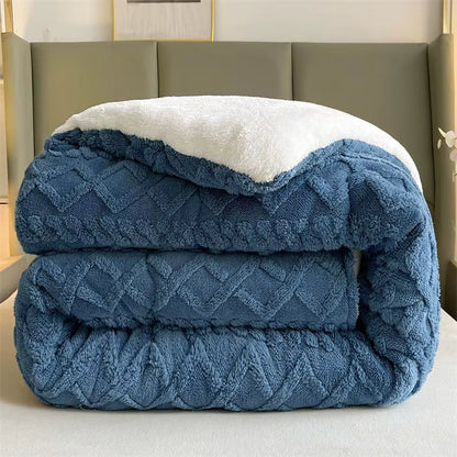 Plush Lamb Cashmere Heavy Weighted Winter Blanket