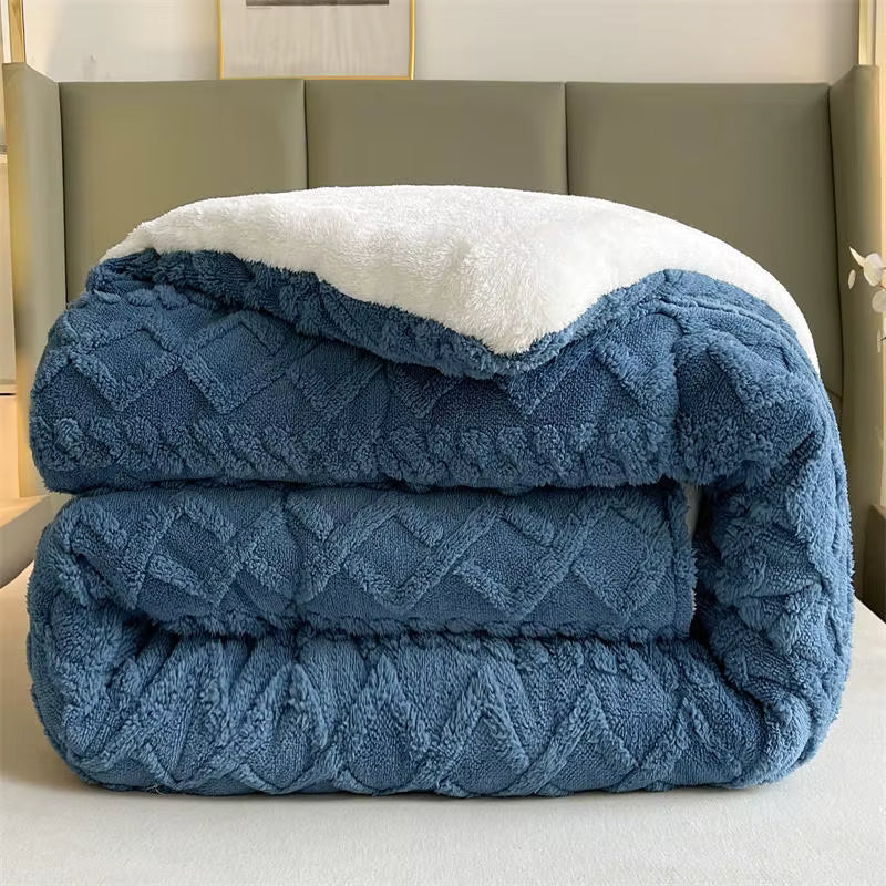 Plush Lamb Cashmere Heavy Weighted Winter Blanket