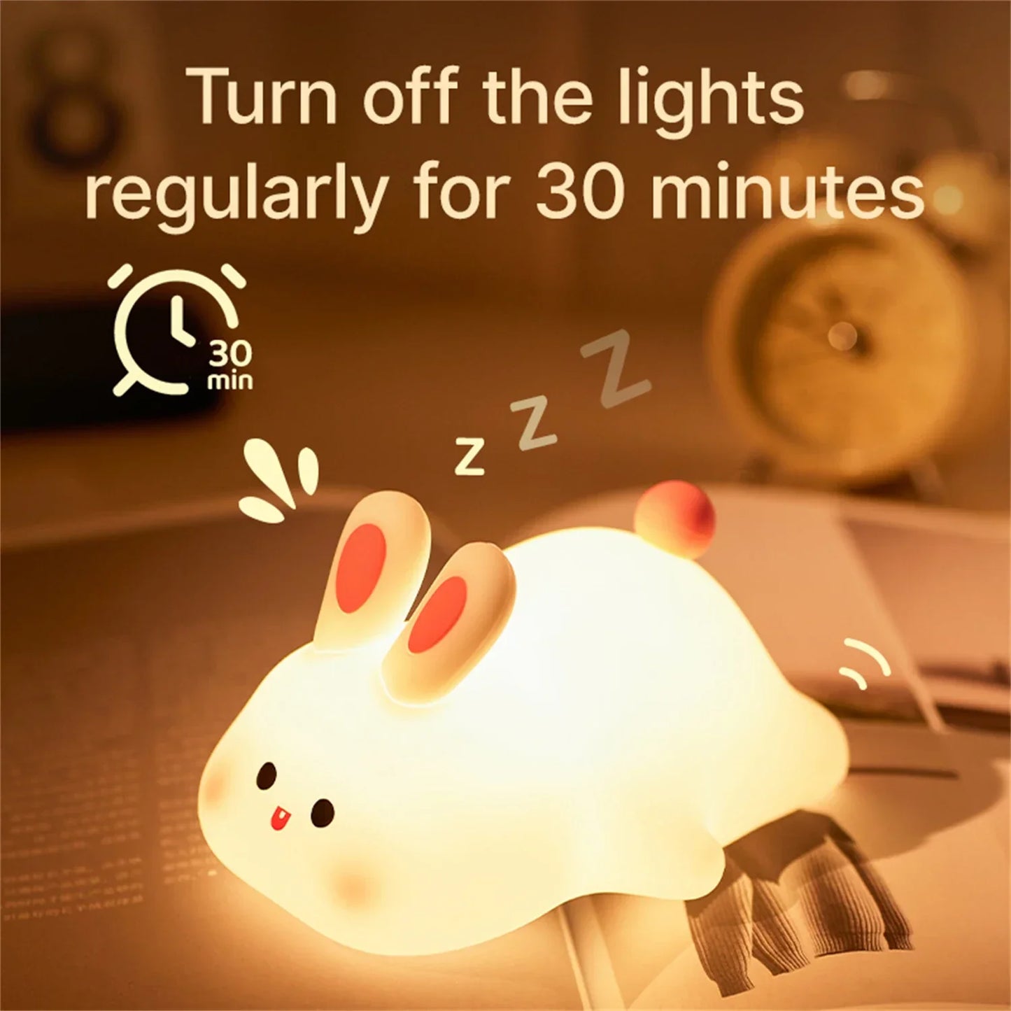 Adorable Duck LED Night Lamp Soft USB Rechargeable