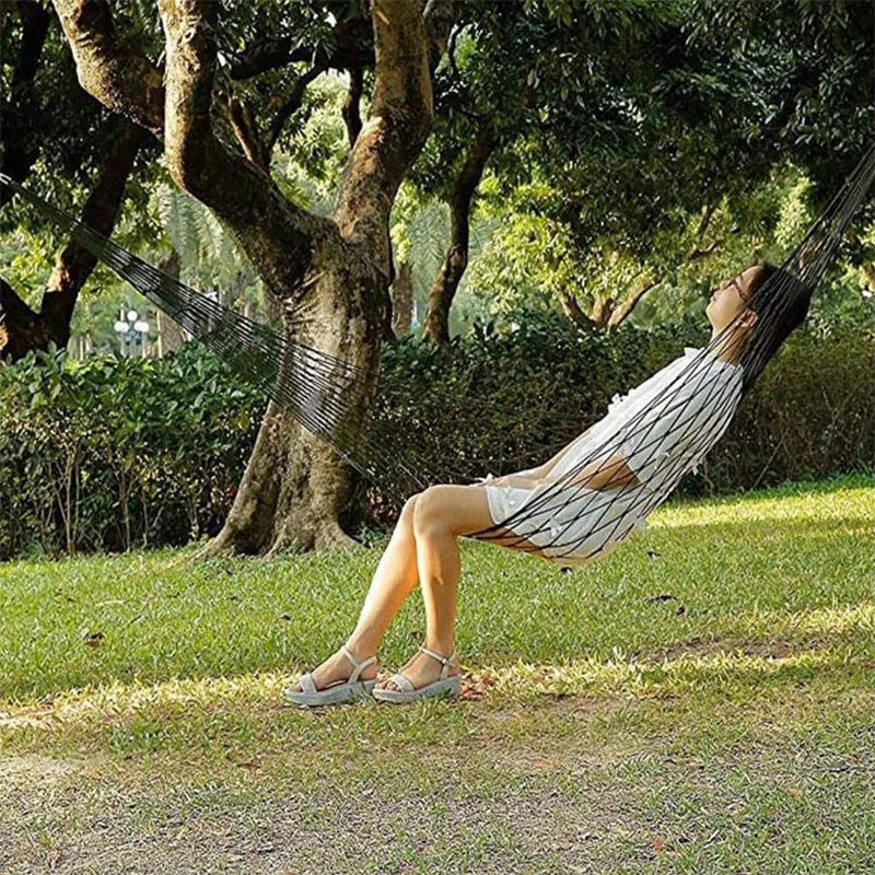 Lightweight Mesh Hammock Portable Nylon Net for Outdoor Use