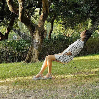 Lightweight Mesh Hammock Portable Nylon Net for Outdoor Use