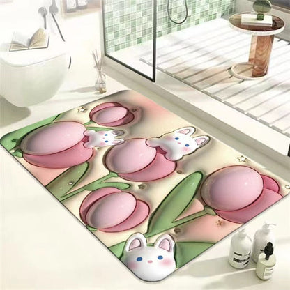 Fesara | Slip Resistant Vibrant Fast Drying Bath Mat