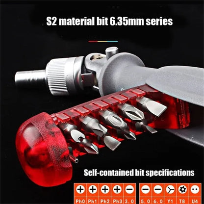 Adjustable Ratchet Screwdriver Tool Kit Set