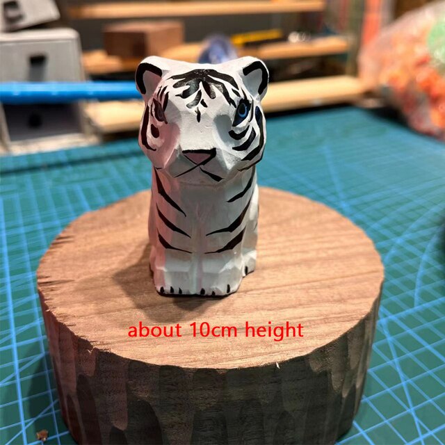 Adorable Handcrafted Wood Animal Figurines
