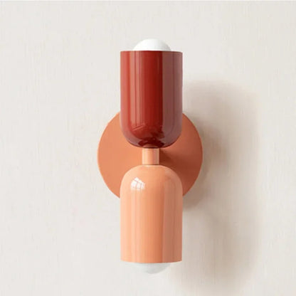 Simple Cream LED Double Wall Light For Home Decor