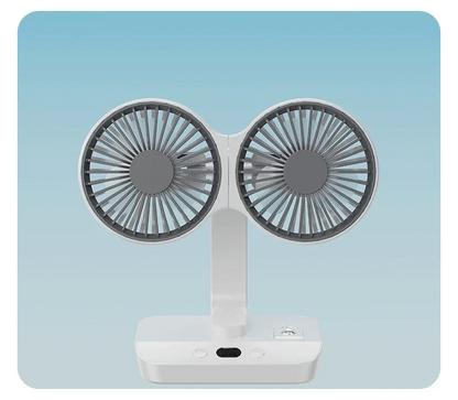Portable Rechargeable Table Fan with LED Display - Fesara