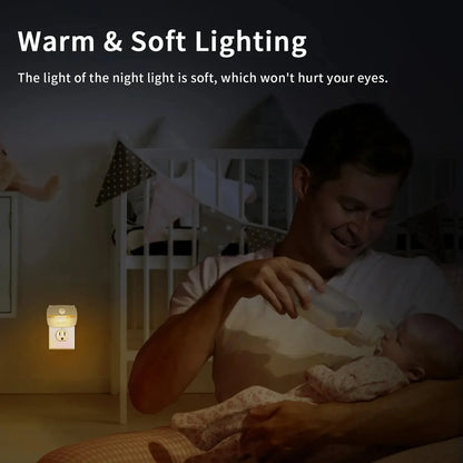 Smart LED Nightlight with Motion Sensor & Adjustable Brightness