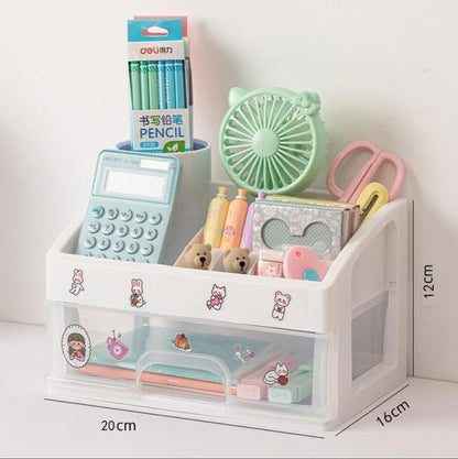 Compact Office Desk Storage Container Box