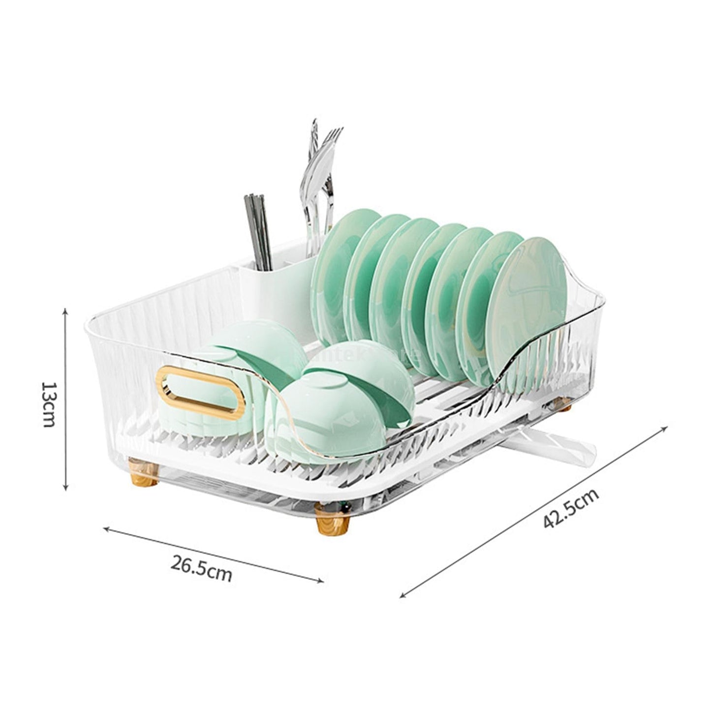 Compact Folding Dish Rack Veggie Holder Basket