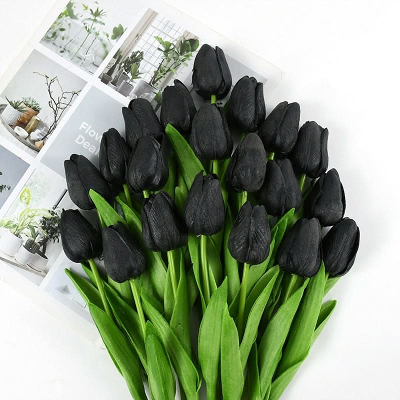 Beautiful Fake Tulip Arrangement with Realistic Petals
