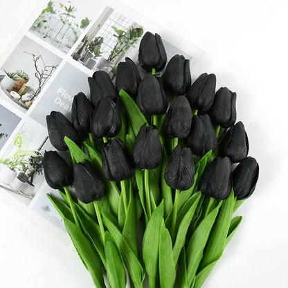 Beautiful Fake Tulip Arrangement with Realistic Petals
