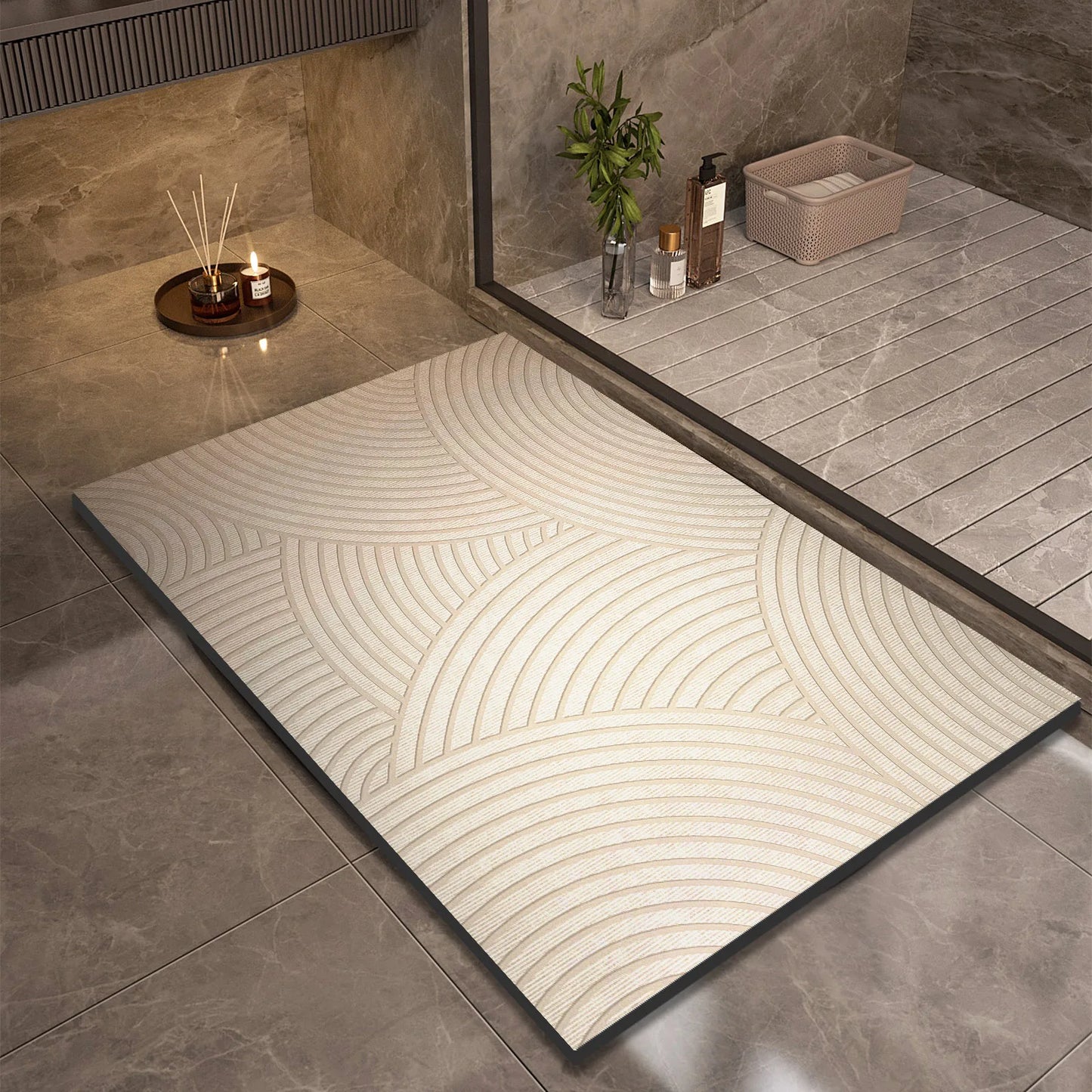 Soft Grip Quick Dry Bathroom Mat Non Slip Shower Rug