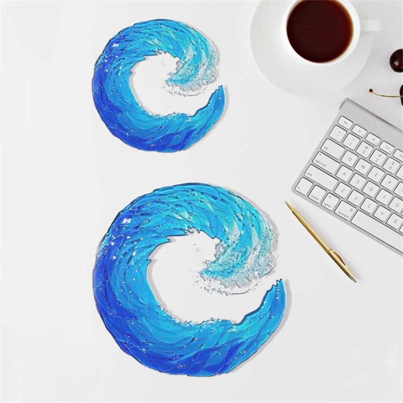 Beautiful Ocean Wave Glass Art Sculpture