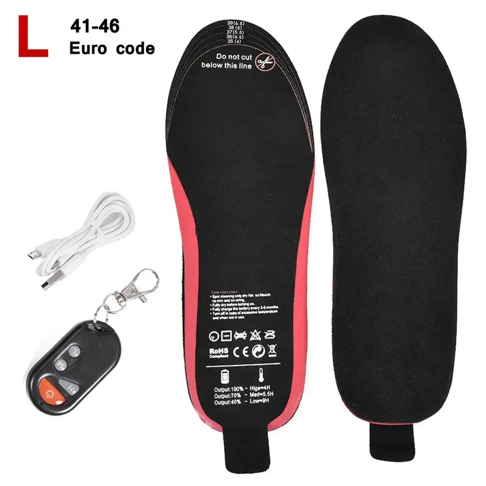 Warm Rechargeable Heated Insoles for Winter Feet