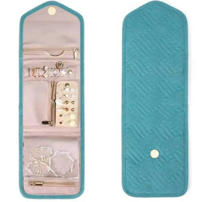 Portable Travel Jewelry Roll Up Storage Pouch