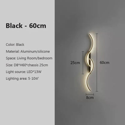 Slim LED Stripe Wall Light