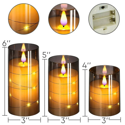 Warm White LED Flameless Candle