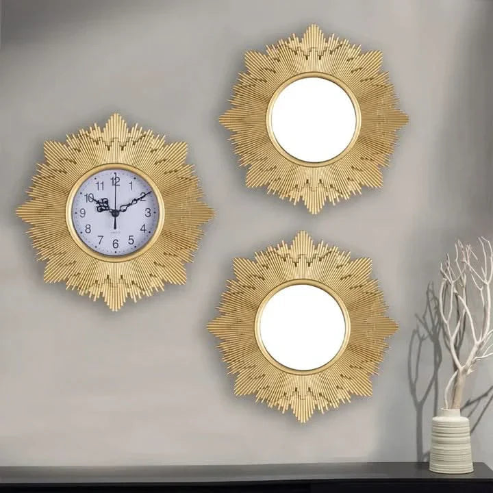 Elegant Watch and Decorative Mirror Set