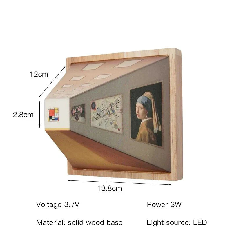 Stylish 3D LED Wall Lamp - Cool Home Decor Gift