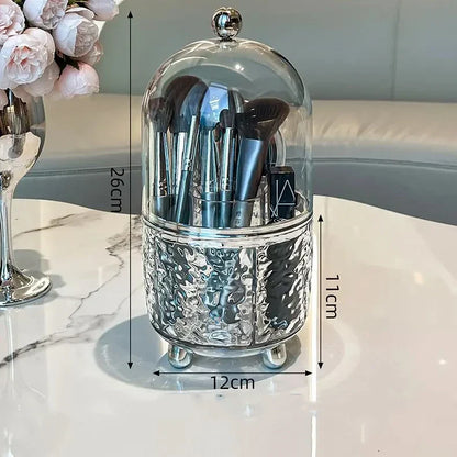 Rotating Makeup Storage Case with Lid - Fesara