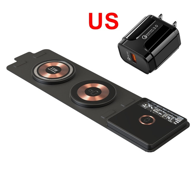 Slim Portable Fast Wireless Charging Pad