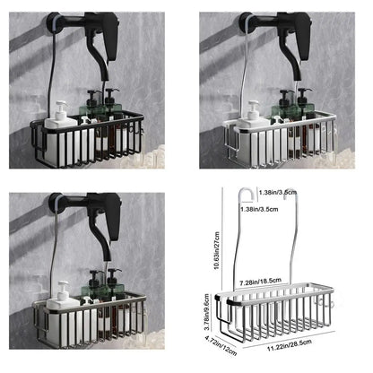 Sturdy Aluminum Shower Caddy with Hooks