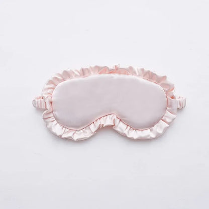 Silky Eye Mask - Soft Ruffle Sleep Mask for Women
