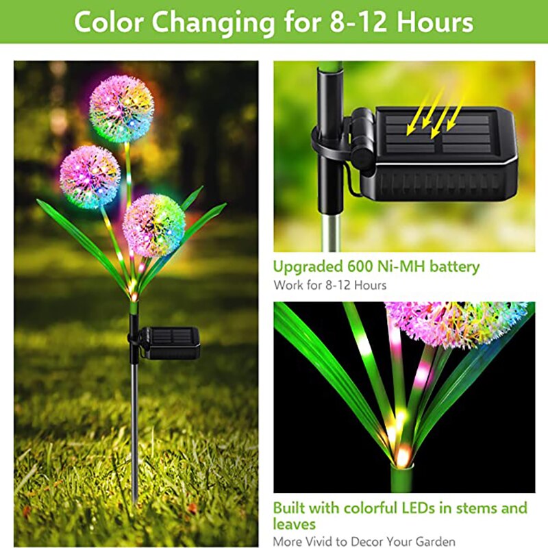 Bright Solar Powered Garden String Lights