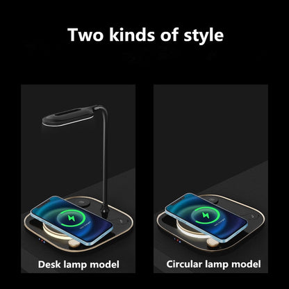 Bright Wireless Charging Desk Lamp with LED Light