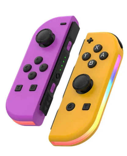 Wireless Gaming Controller for Nintendo Switch - Comfortable Gamepad with Colorful Lights