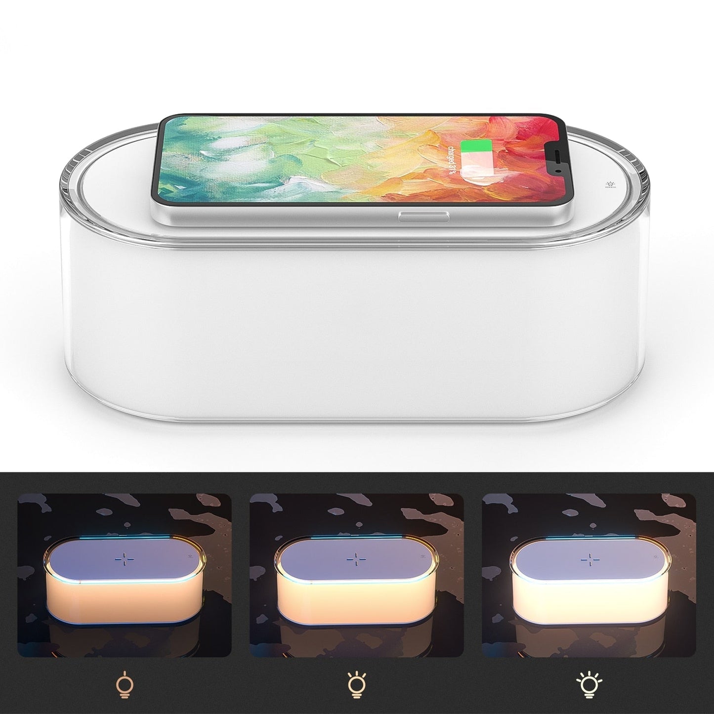 Glowing Ambient Wireless Charging Lamp