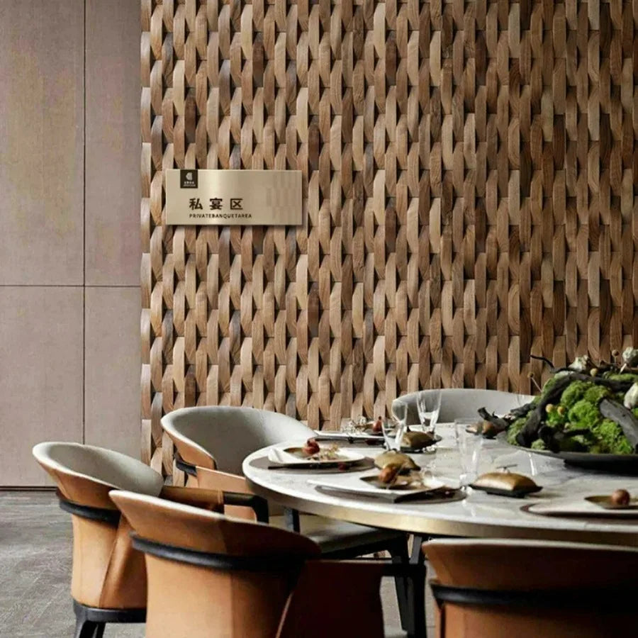Textured Wood Acoustic Wall Art Panel Decor