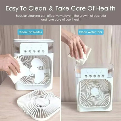 Compact Portable Air Cooler with Fan and Humidifier