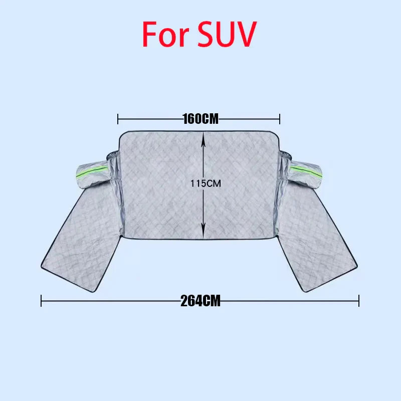 Winter Car Windshield Snow Cover with Quick Fit Design