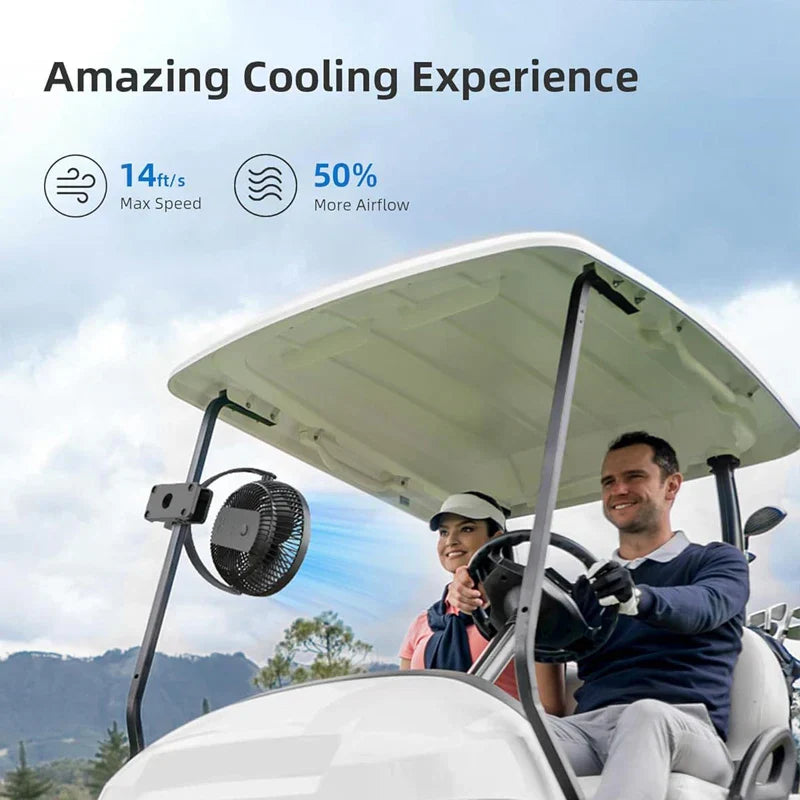 Portable Rechargeable Stroller Fan 8 Inch Quiet Clip