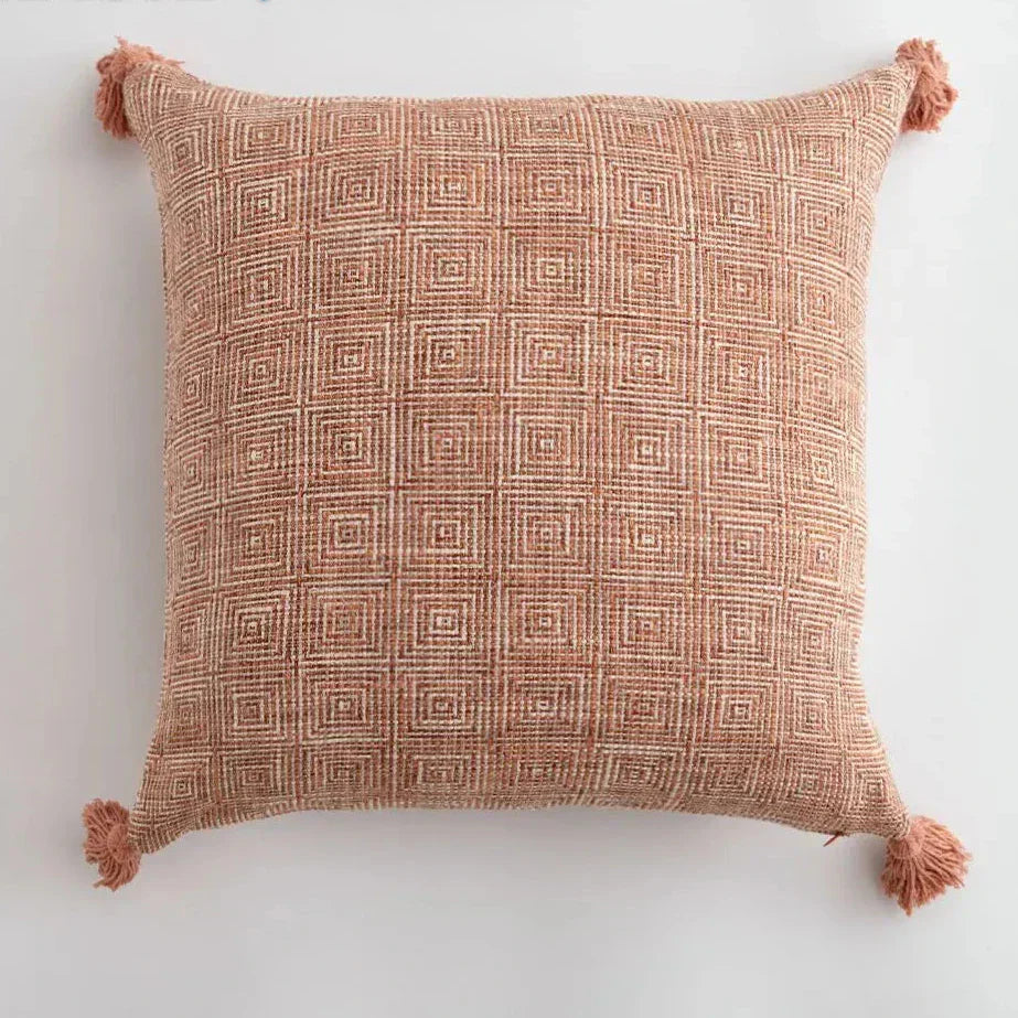Stylish Home Decor Cushion Cover with Chic Tassels