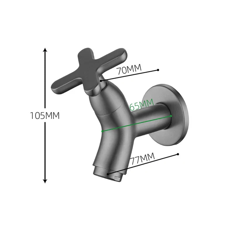 Luxury Solid Brass Wall Mount Kitchen Faucet