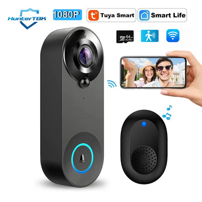 Wireless Smart Doorbell Camera 1080P HD Motion Alert