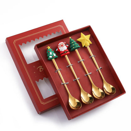 Holiday 4 Piece Santa Table Setting Set
