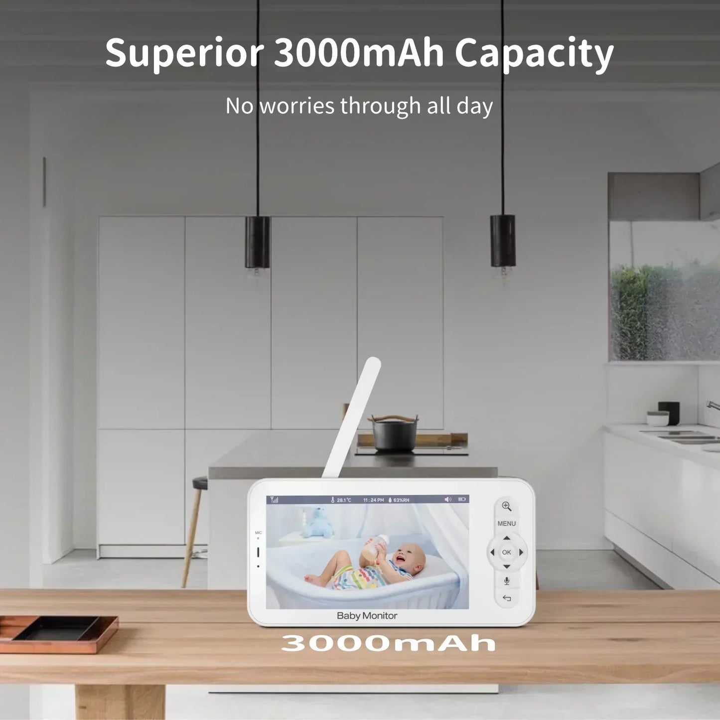 Fesara Baby Video Monitor - Clear HD Nursery Camera