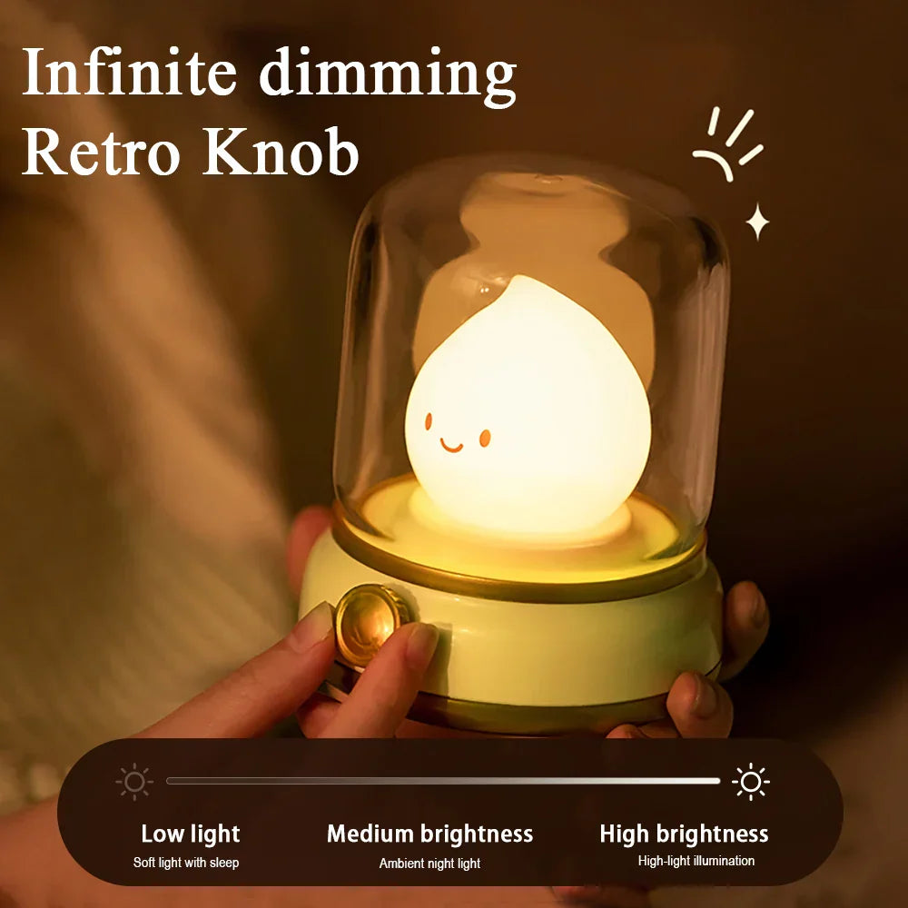 Vintage Style LED Table Lamp Warm White Nightlight