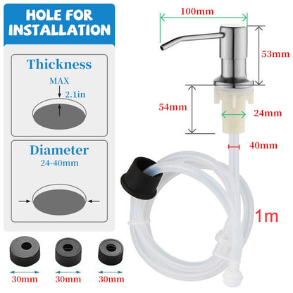 Built-in Kitchen Soap Dispenser Faucet Mount Kit