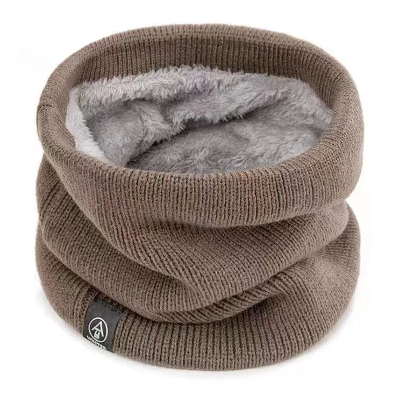 Warm Fleece Lined Winter Scarf for Men and Women