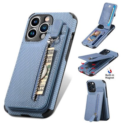 Slim Protective Zip iPhone Wallet Case - Fesara