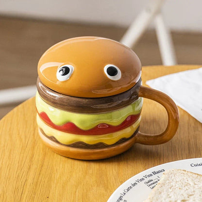Funny Burger Shaped Coffee Mug