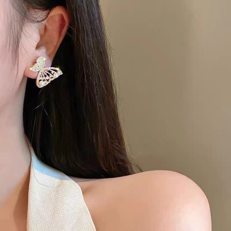 Sparkly Zircon Drop Dangle Earrings