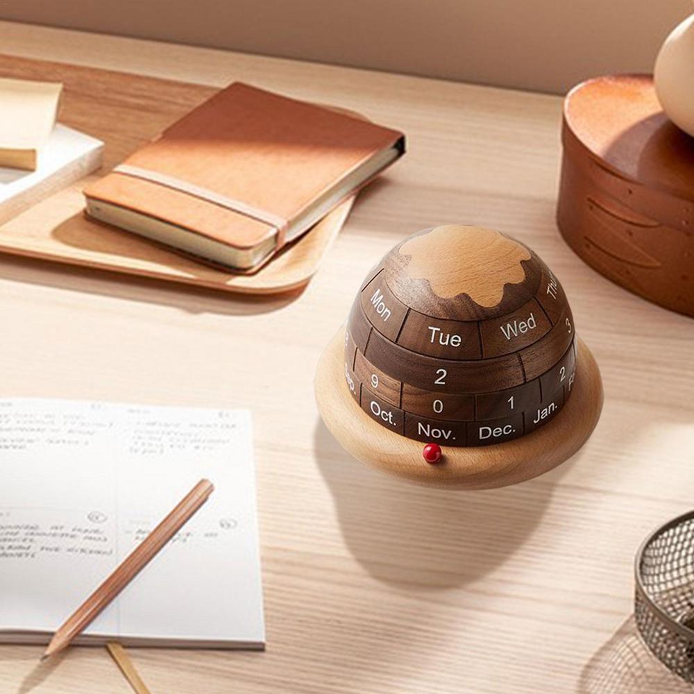 Natural Wood Desk Calendar Block