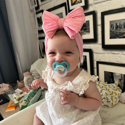 Girls' Soft Nylon Hair Bow Headband