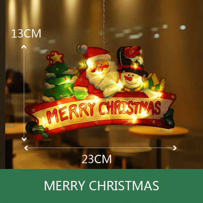 Colorful Christmas Window String Lights